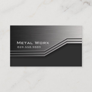 Eckpfeiler der Metallbetriebskarte Edge 3 Visitenkarte