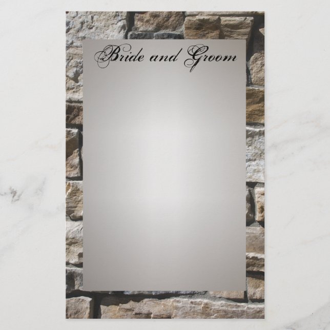 Eckpfeiler für Hochzeitsgeschosse Briefpapier (Vorderseite)