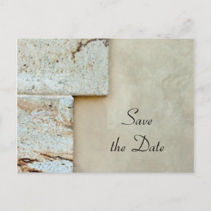 Eckpfeiler Hochzeit Sichern Sie das Datum Ankündig Ankündigungspostkarte