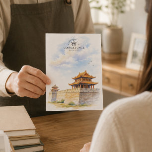 Eckturm, Architektur-Souvenir Verbotene Stadt Postkarte