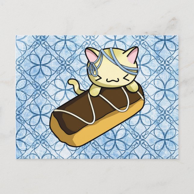 Eclair Kitty Postkarte (Vorderseite)