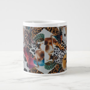 Eclectic Animal Print Specialty Jumbo Tasse