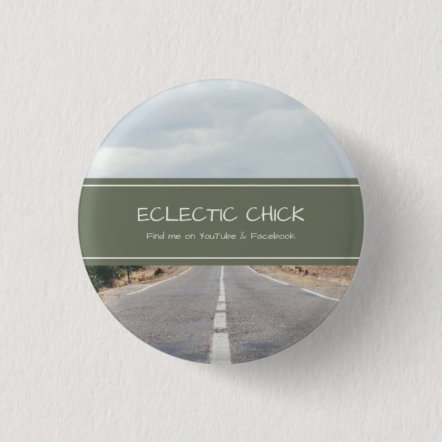 Eclectic Chick YouTube & Facebook Button (Vorderseite)