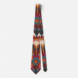 Eclectic Floral and Geometric Boho Neck Tie Krawatte