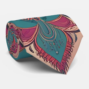 Eclectic Floral Paisley Neck Tie Krawatte
