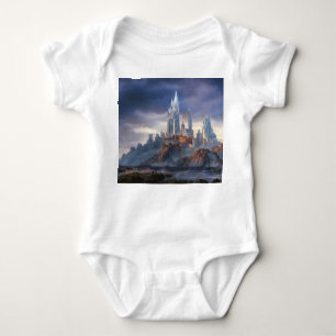 Eclectic floral, Vintag tropisches nahtloses Muste Baby Strampler