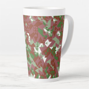 Eclectic Mod Retro Geometric Christmas Pattern Milchtasse