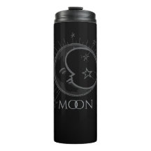 Eclectic Moon Flask Custom Name