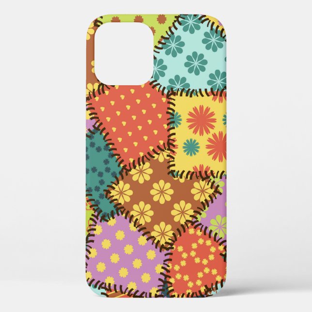 Eclectic Patchwork: Diverse Muster Mix Case-Mate iPhone Hülle (Rückseite)