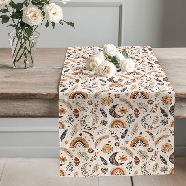 Eclectic Rainbow Table Runner für eine Bohemische  Großer Tischläufer (Eclectic Rainbow Table Runner for a Bohemian Touch)