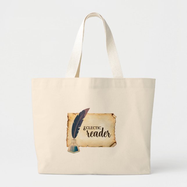 Eclectic Reader Tote Bag Jumbo Stoffbeutel (Vorne)