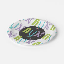 Eclectic RUN | Runner-thematisierte Papierplatte