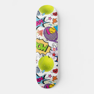 😍 🤩 Eclectic tennis 🎾 Muster Skateboard