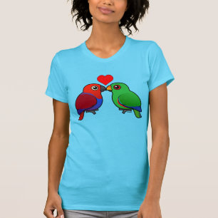 Eclectus Papageien in der Liebe T-Shirt