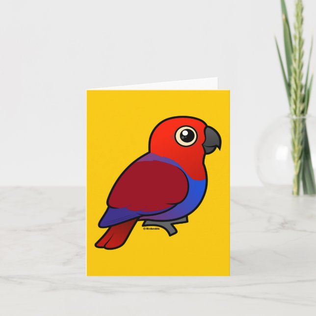 Eclectus Papageienfrau Karte (Vorderseite)