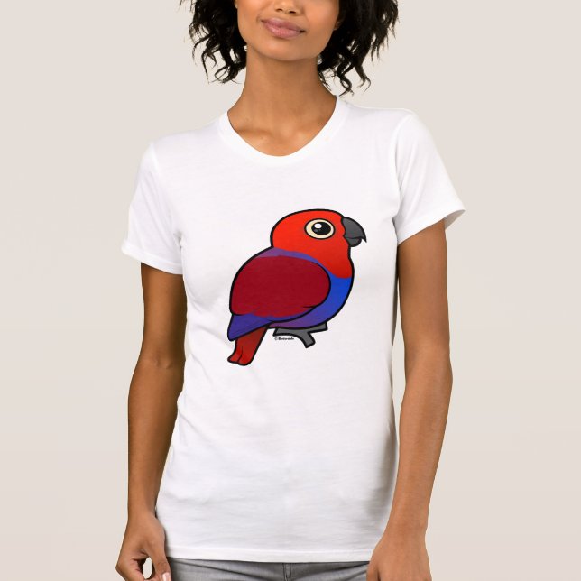 Eclectus Papageienfrau T-Shirt (Vorderseite)