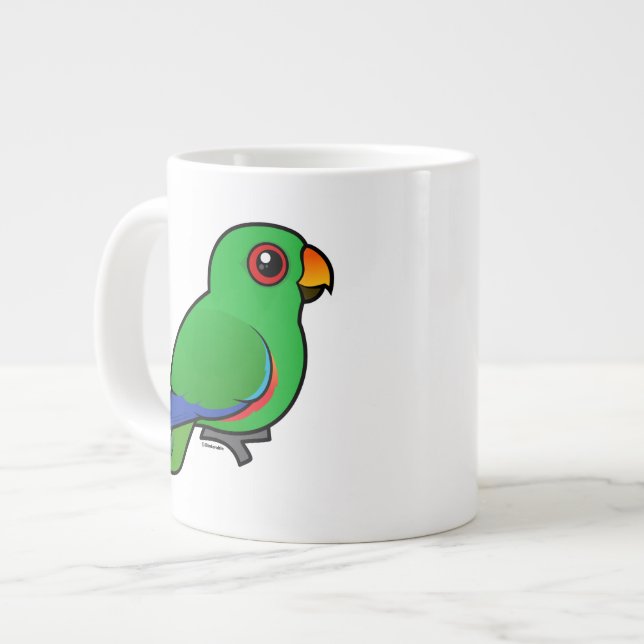Eclectus Papageienmann Jumbo-Tasse (Vorderseite Links)