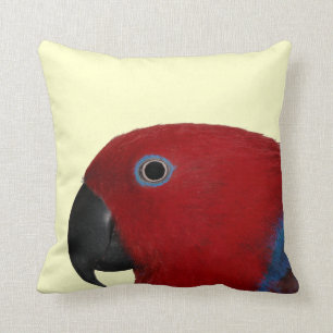Eclectus Wurfs-Kissen-Rot Kissen
