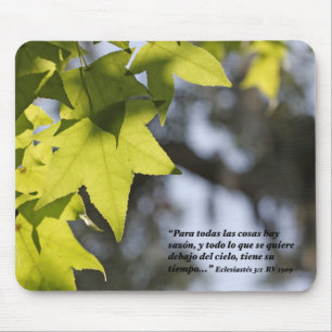 Eclesiastes 3:1betrug Hojas Mousepad