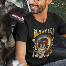 Eclipse 2024 bearbeitbares Datum Niedlicher Hund V