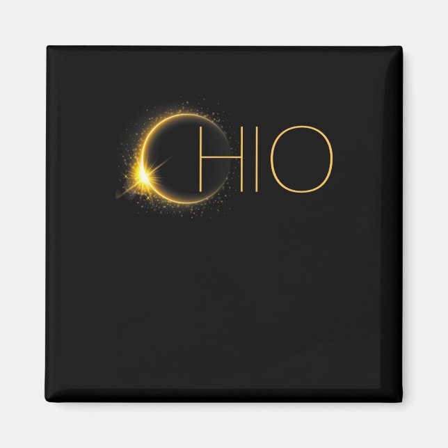 Eclipse 2024 Eclipse Solar Eclipse Ohio Magnet (Vorne)