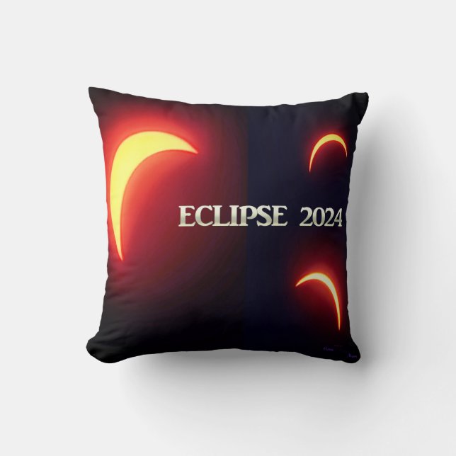 Eclipse 2024 kissen (Vorderseite)