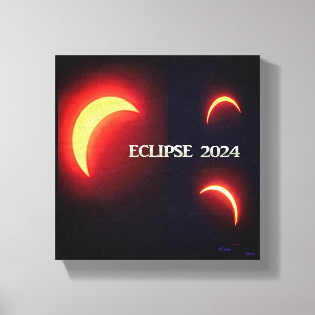 Eclipse 2024 leinwanddruck (Vorderseite)