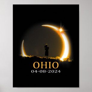 Eclipse 2024 Ohio Total Solar Eclipse 1 Poster