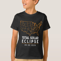 Eclipse 2024 Party America Totality Total US Karte