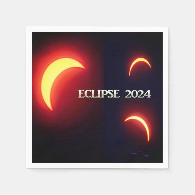 Eclipse 2024 serviette (Vorderseite)