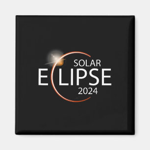 Eclipse 2024 Shirt Gesamtsolares Party Magnet