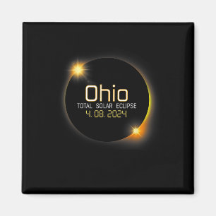 Eclipse 2024 Shirt Staat Ohio Total Solar Eclipse Magnet