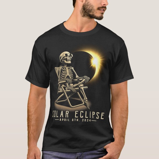 Eclipse 2024 Shirt Total Eclipse 8. April 2024 Sk (Vorderseite)