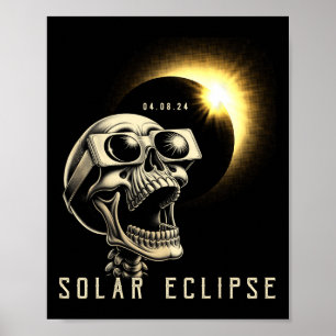 Eclipse 2024 Shirt Total Eclipse 8. April 2024 Sk Poster