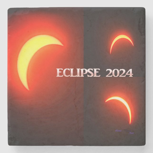 Eclipse 2024 steinuntersetzer (Vorderseite)