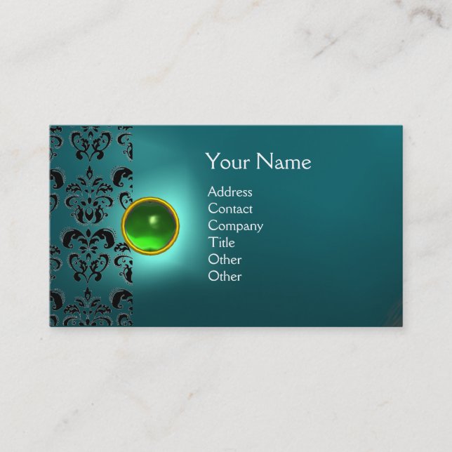 ECLIPSE DAMASK GEM MONOGRAM VISITENKARTE (Vorderseite)