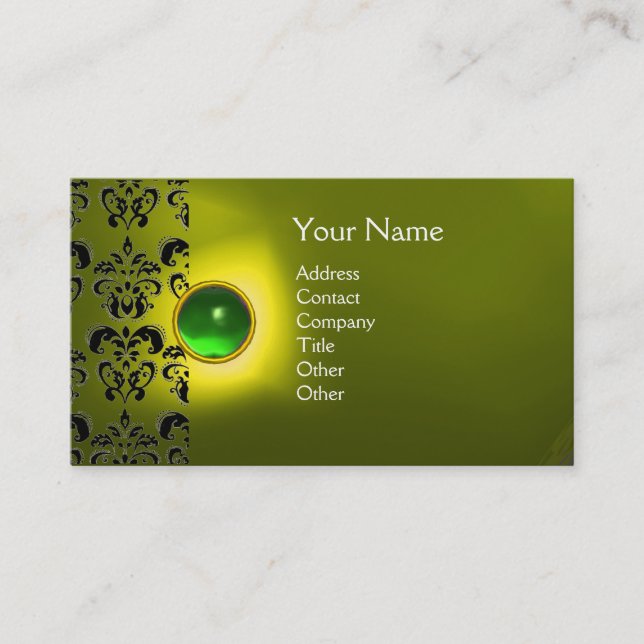 ECLIPSE DAMASK GEM MONOGRAM VISITENKARTE (Vorderseite)