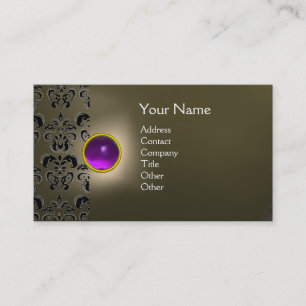 ECLIPSE DAMASK GEM MONOGRAMM VISITENKARTE