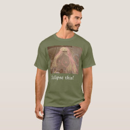 Eclipse das! Göttin Hippie Lady zeichnend in Kreid T-Shirt