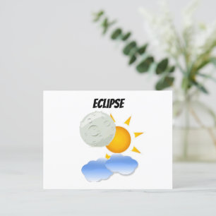 Eclipse Einladungspostkarte