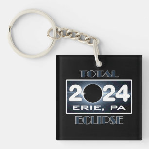 Eclipse Erie PA 2024 Totalweg Schlüsselanhänger