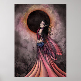 Eclipse Fantasy Fairy Poster Print