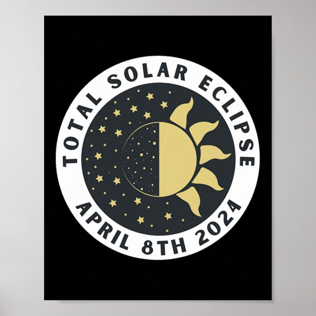 Eclipse - Gesamtsolares Eclipse - Stand 2024 Poster (Vorne)
