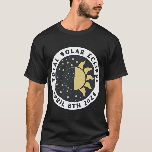 Eclipse - Gesamtsolares Eclipse - Stand 2024 T-Shirt (Vorderseite)