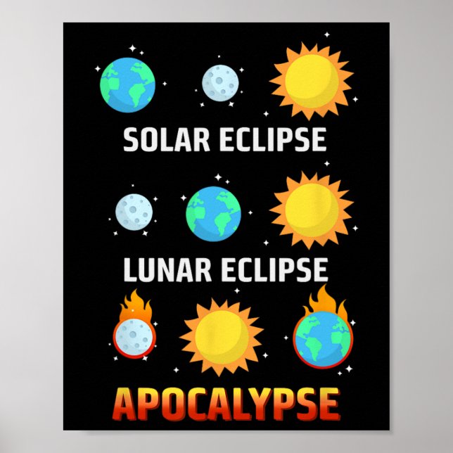 Eclipse Lunar Eclipse Apokalypse Poster (Vorne)