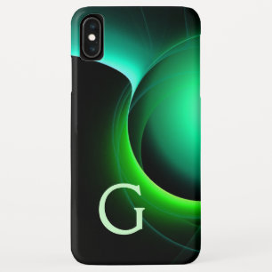 ECLIPSE MONOGRAM Lebendes schwarzes Grün Case-Mate iPhone Hülle
