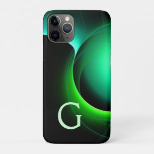 ECLIPSE MONOGRAM Lebendes schwarzes Grün Case-Mate iPhone Hülle