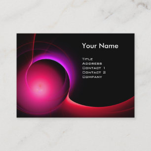 ECLIPSE MONOGRAM Lebendiges Schwarz Rosa Violett Visitenkarte