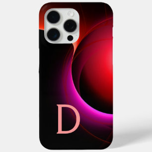 ECLIPSE MONOGRAM Schwarzes Violett Rosa Wirbel Case-Mate iPhone Hülle