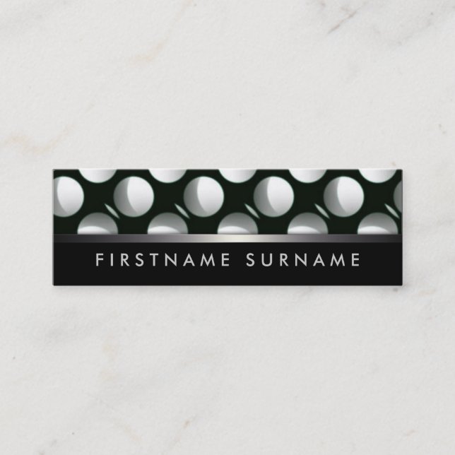 Eclipse Moon Schwarz-weiß Mini Business Cards Mini Visitenkarte (Vorderseite)